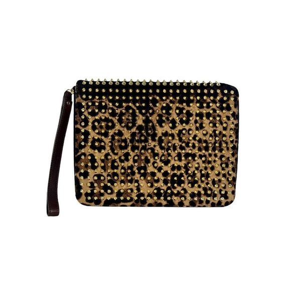 Christian Louboutin Handbags - Christian Louboutin Leopard Ponyhair Cris Spike Ipad Case
